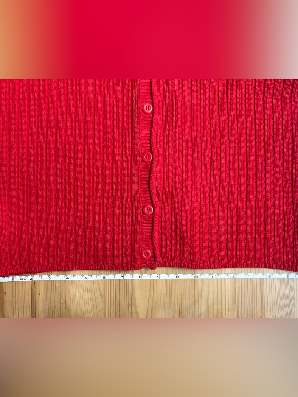 Eddie Bauer ribbed knit button-front vest - Picture 8 of 8
